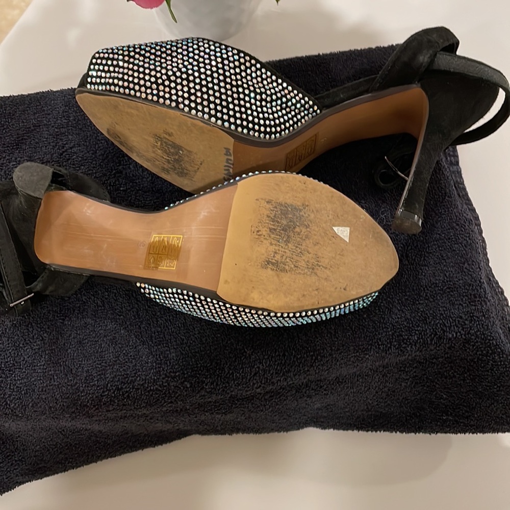 JEFFREY CAMPBELL peep toe sandal. Bring bling to your closet!! - Picture 3 of 4